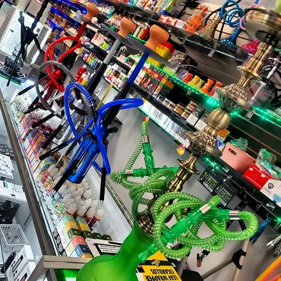 Hookah and shisha products at Smokey Houston